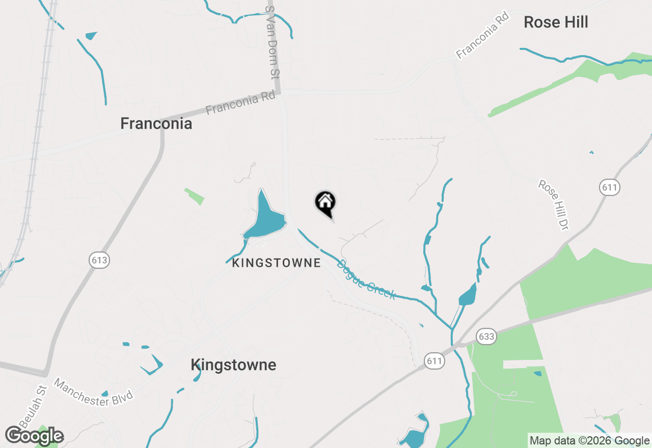 Map of 5650 Tower Hill Circle, Alexandria, VA 22315