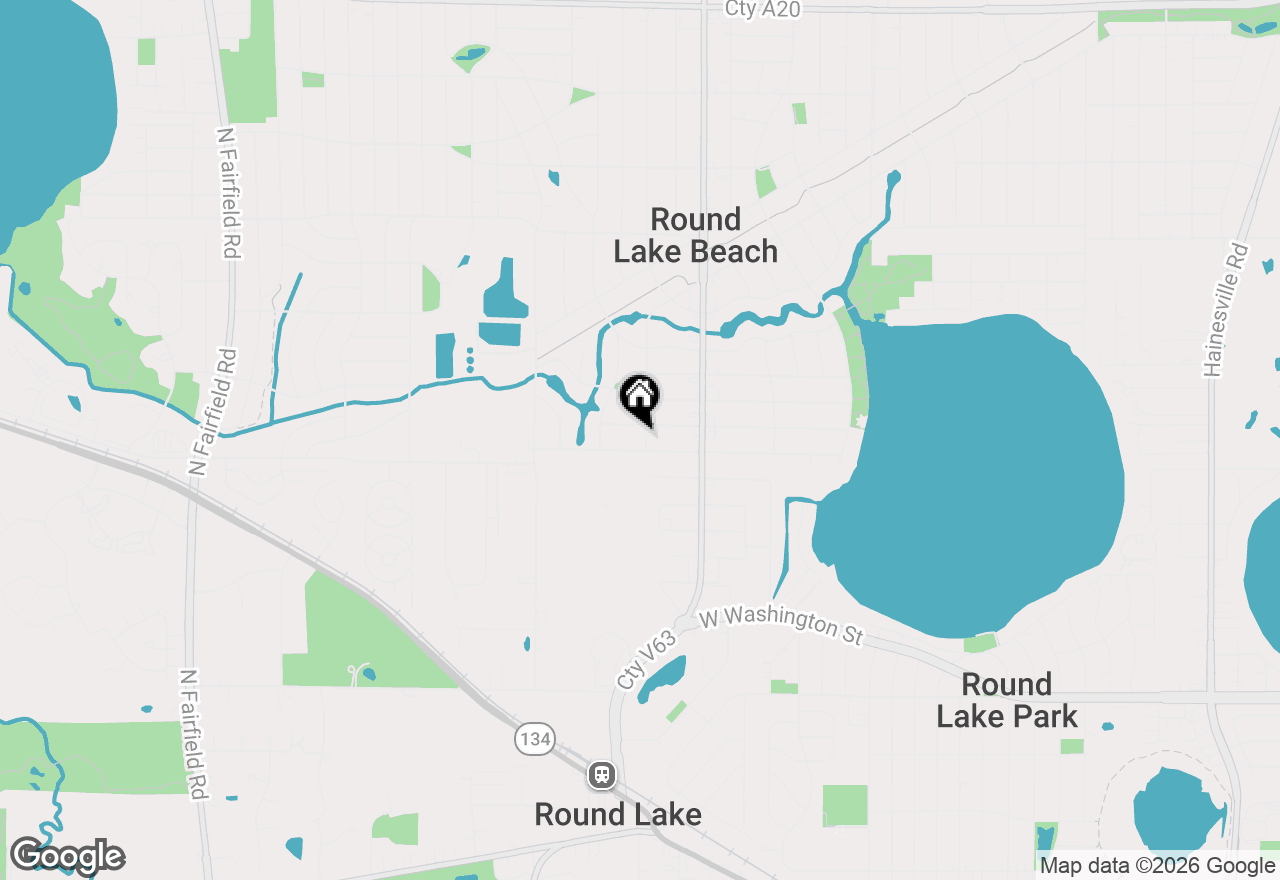 Map of 916 N Clarendon Drive, Round Lake Beach, IL 60073