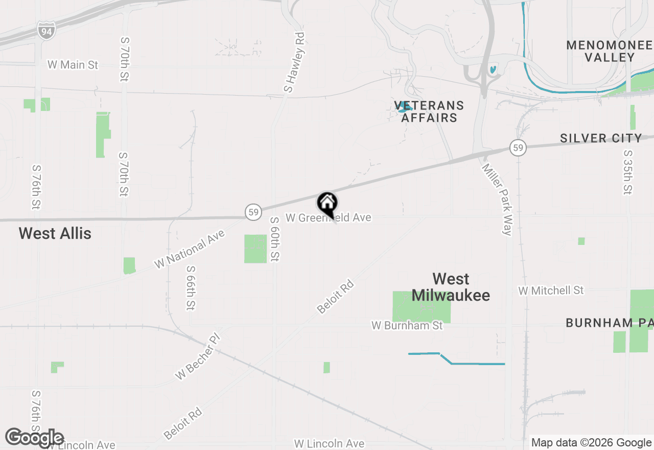 Map of 1417 S 56th St #1419, West Allis, WI 53214