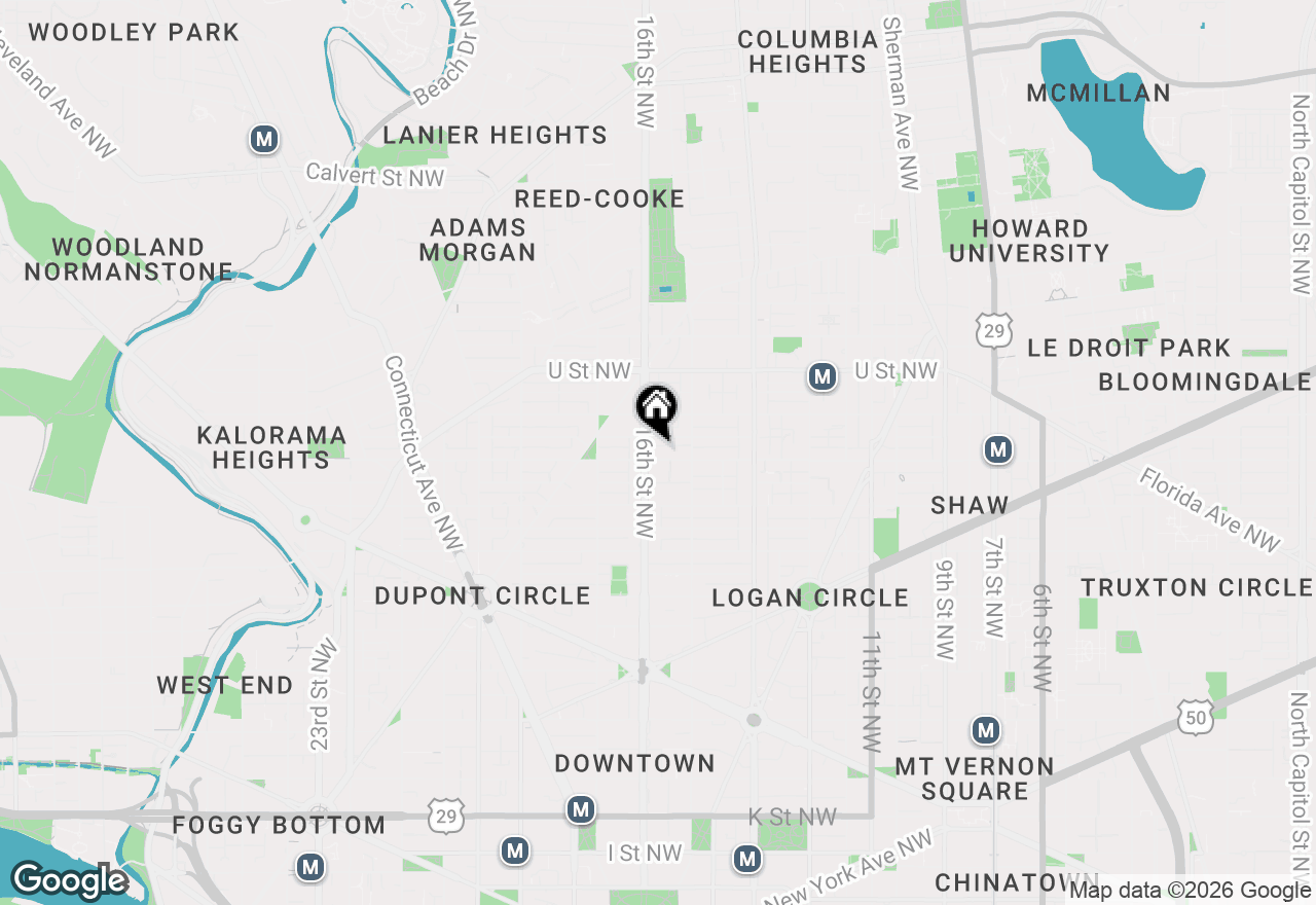 Map of 1801 16th Street Nw #109, Washington, DC 20009