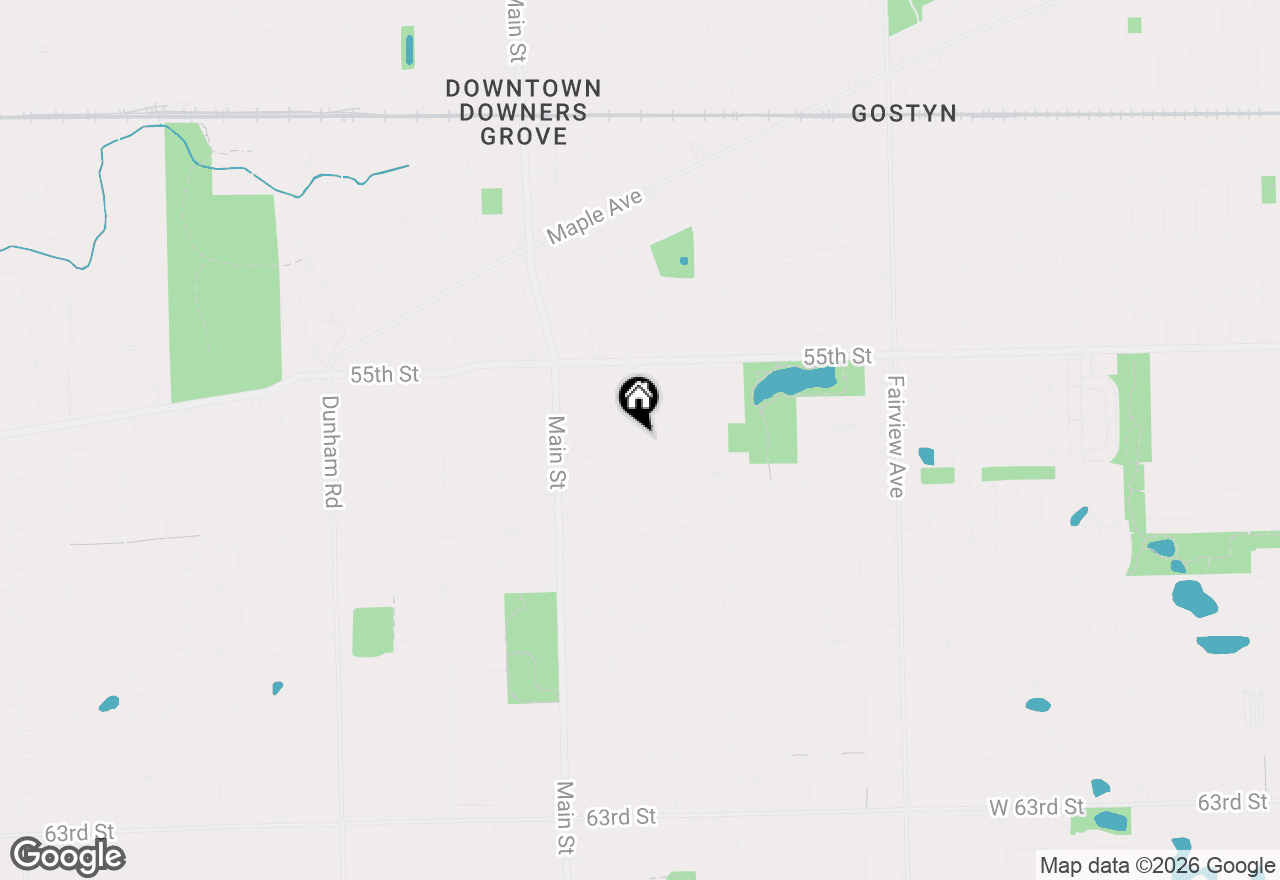 Map of 5611 Washington Street, Downers Grove, IL 60516