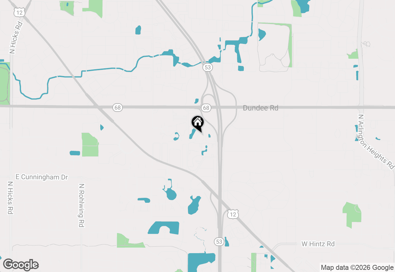 Map of 1538 Crimson Lane #1A, Palatine, IL 60074