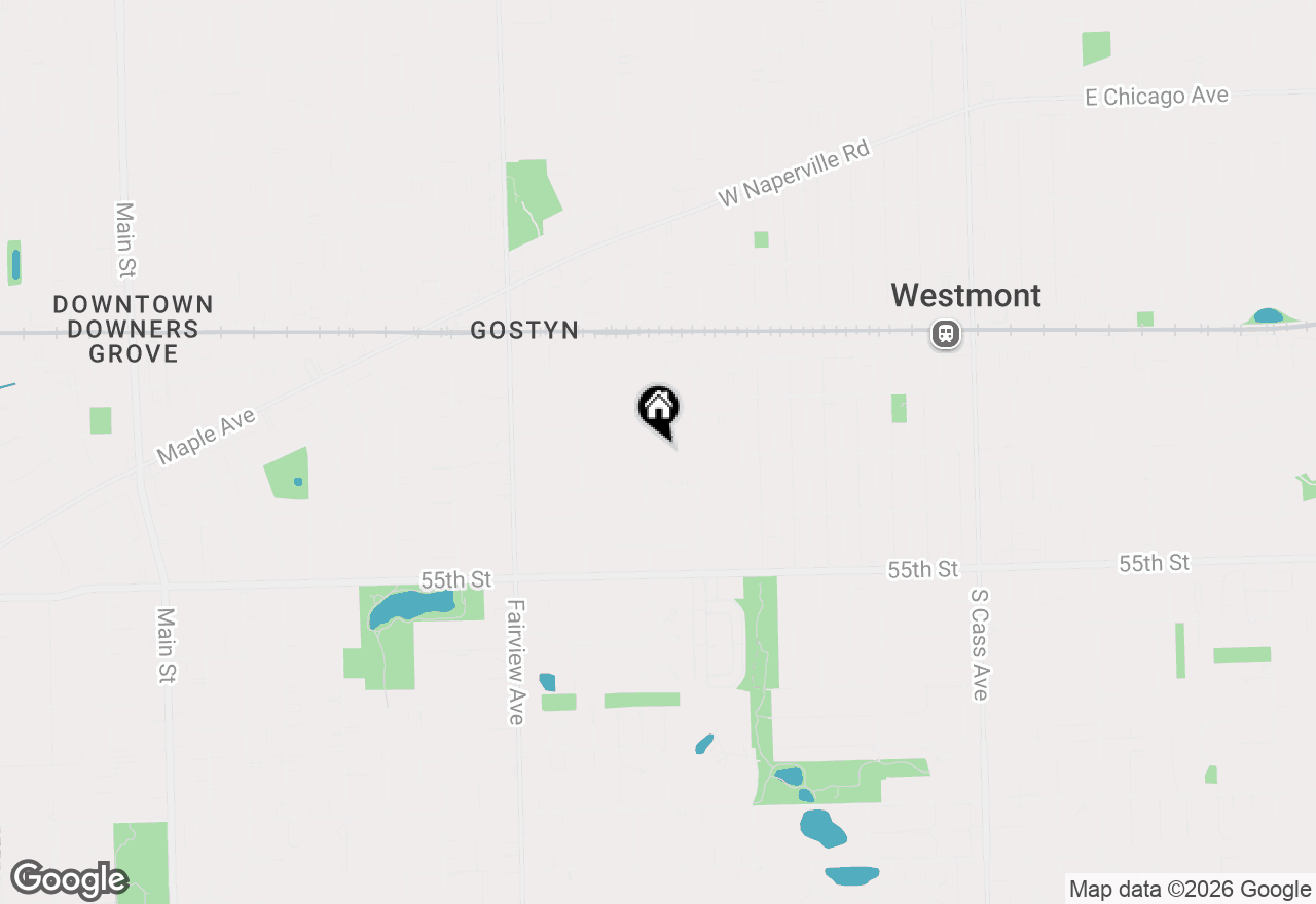 Map of 5239 Cumnor Road, Downers Grove, IL 60515