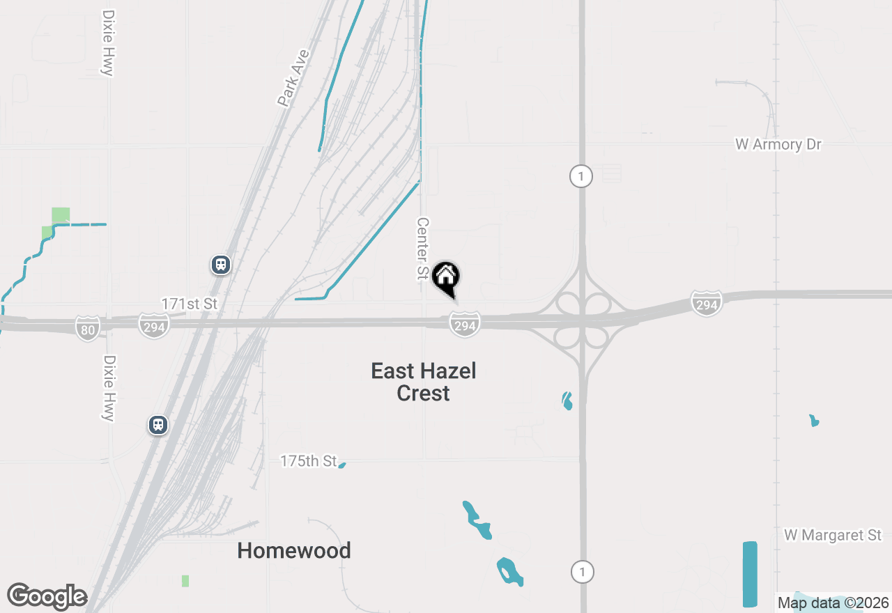Map of 1113 171st Street, East Hazel Crest, IL 60429