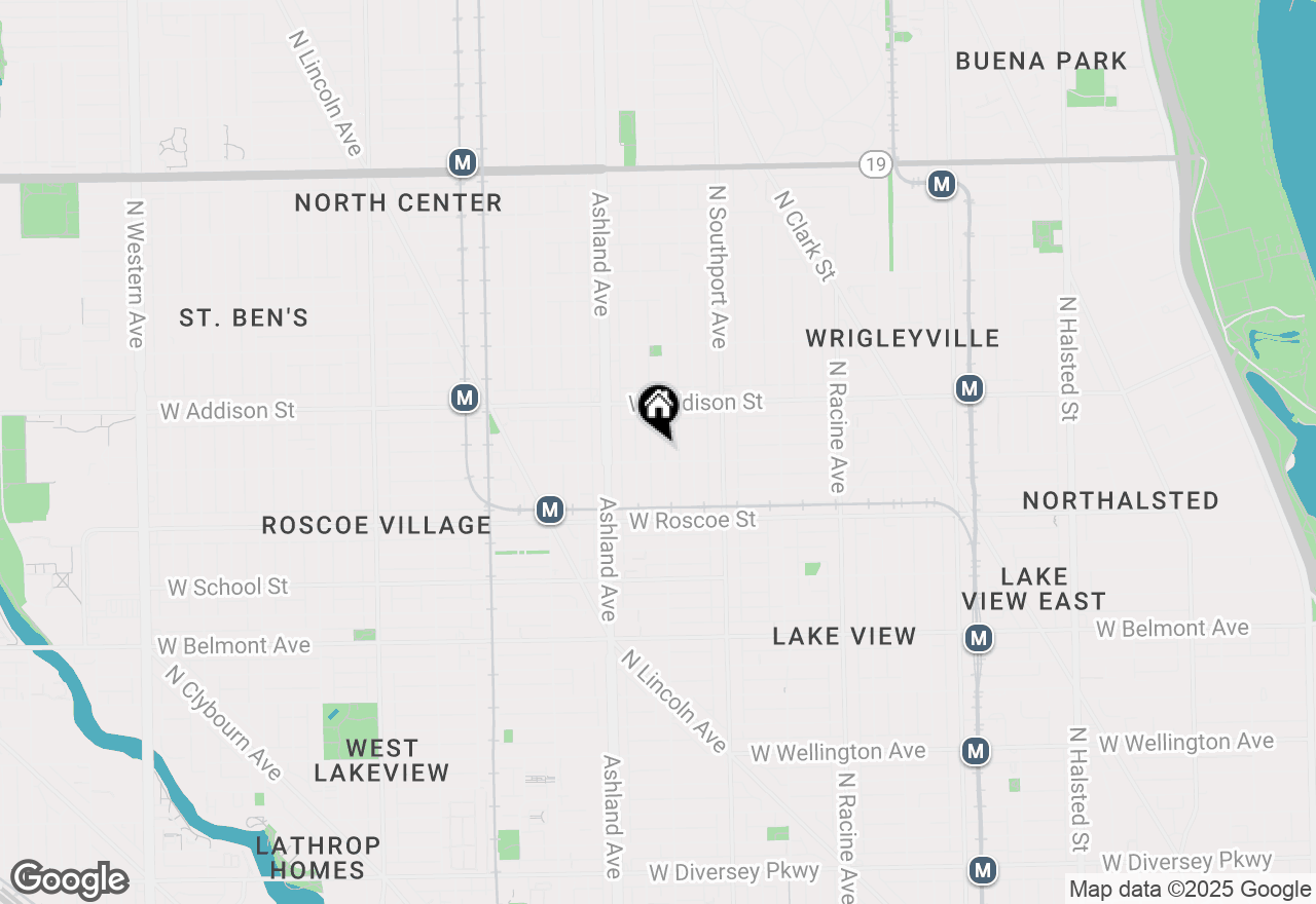 Map of 3508 N Greenview Avenue #3, Chicago, IL 60657