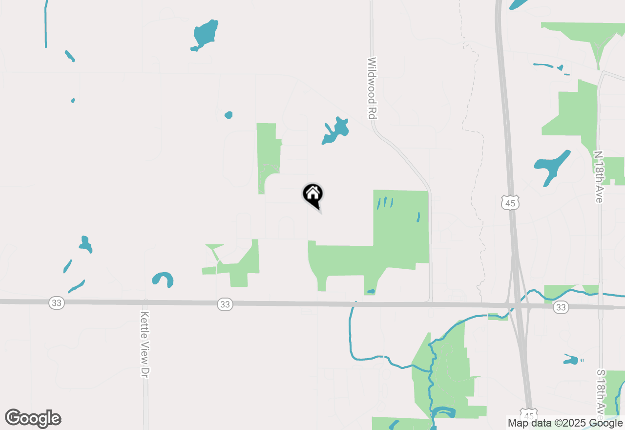 Map of 915 Villa Park Dr, West Bend, WI 53090
