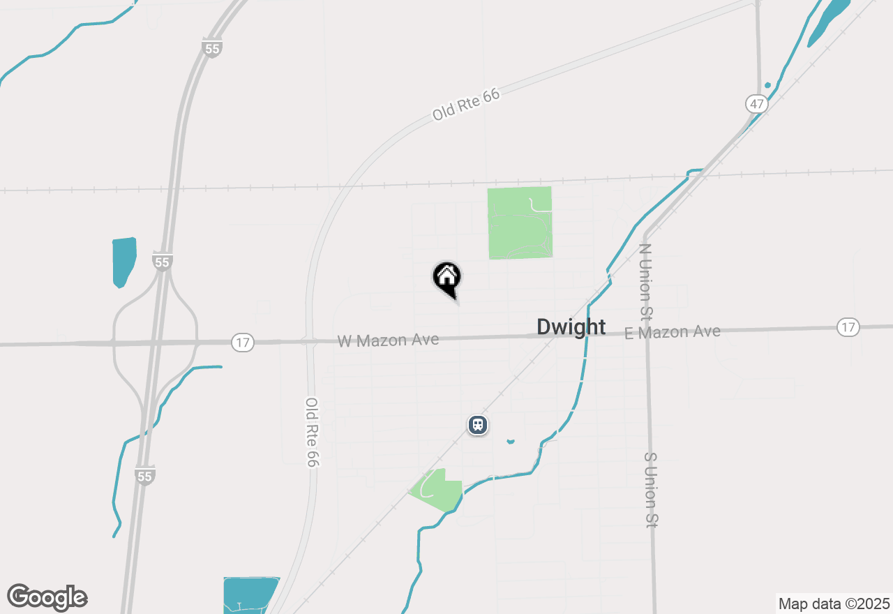 Map of 206 W Seminole Street, Dwight, IL 60420