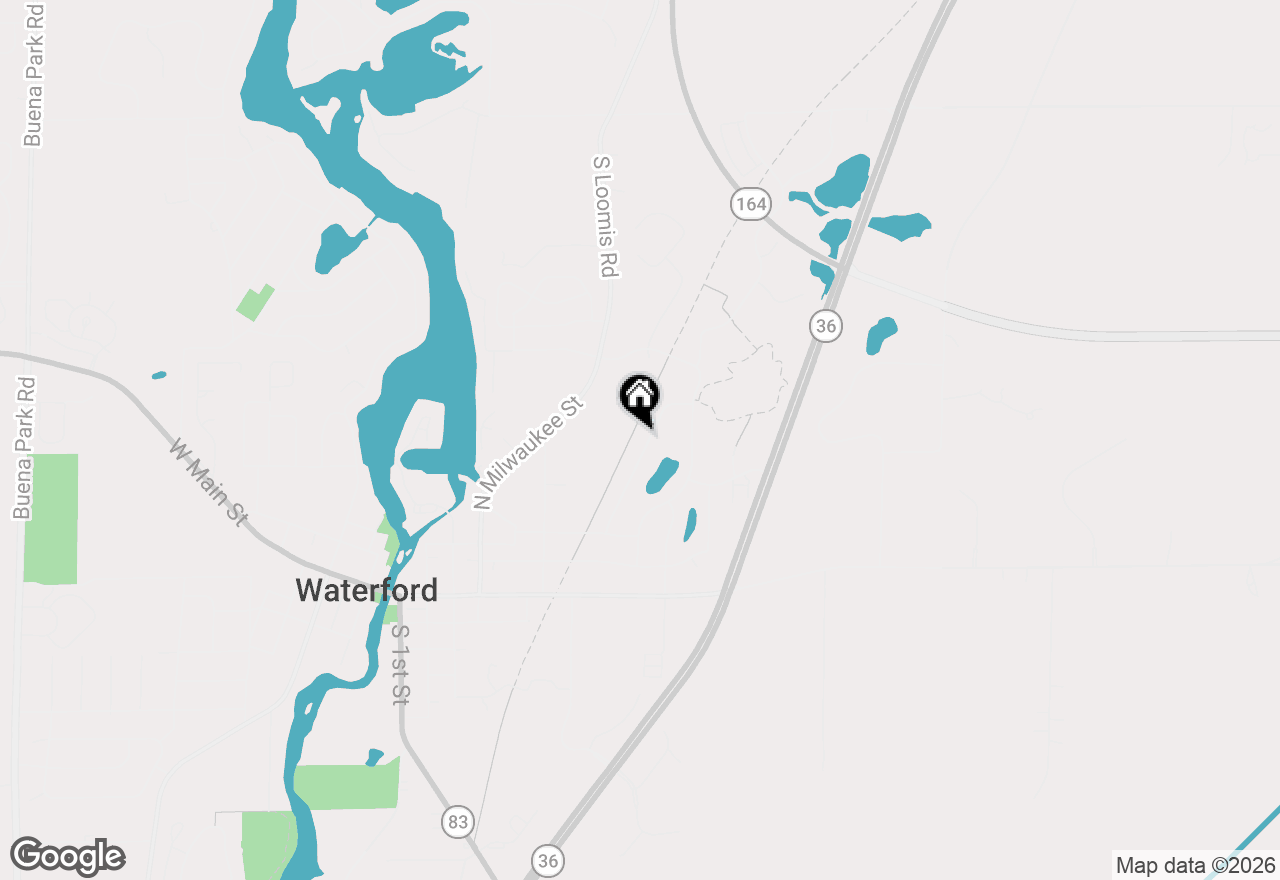 Map of 502 N 6th St, Waterford, WI 53185