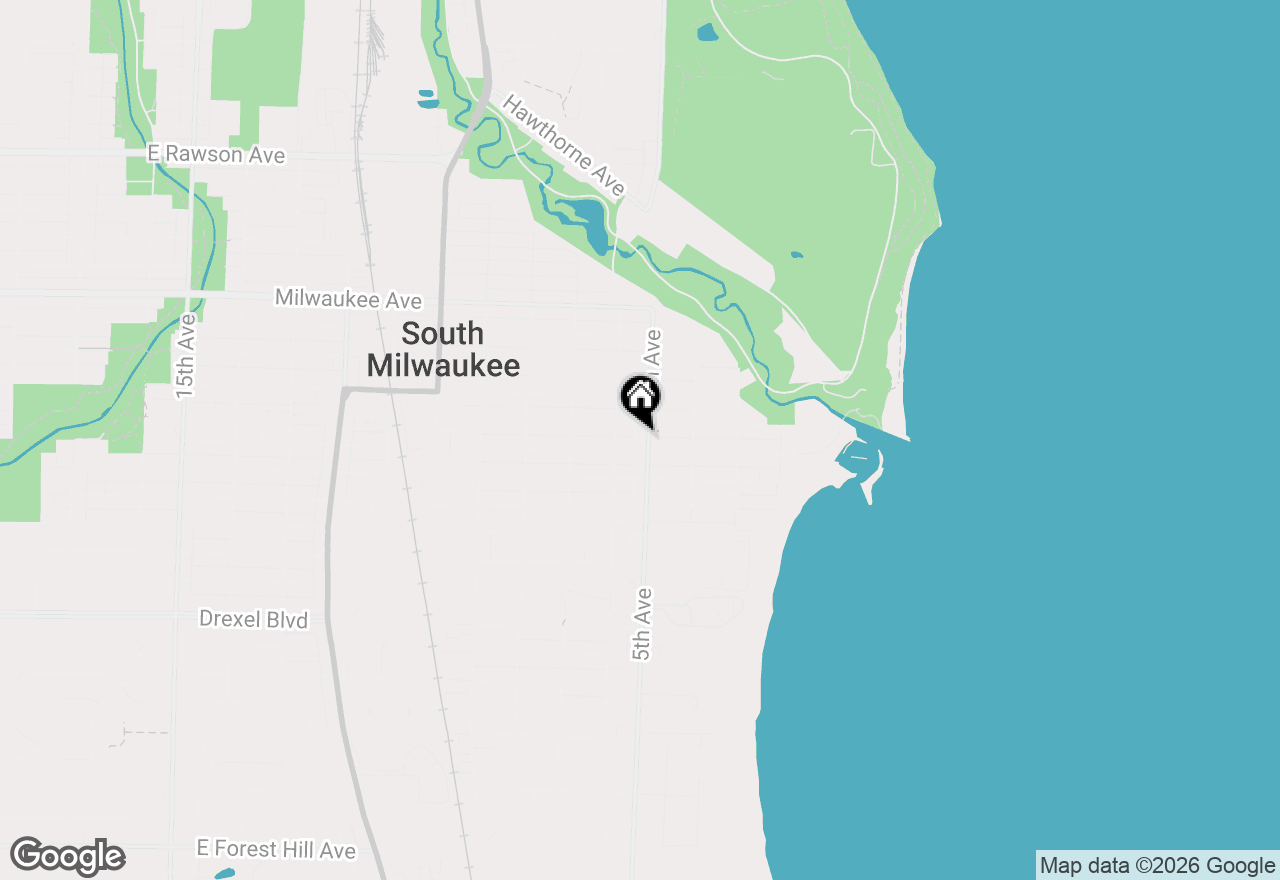 Map of 2426 5th Ave, South Milwaukee, WI 53172