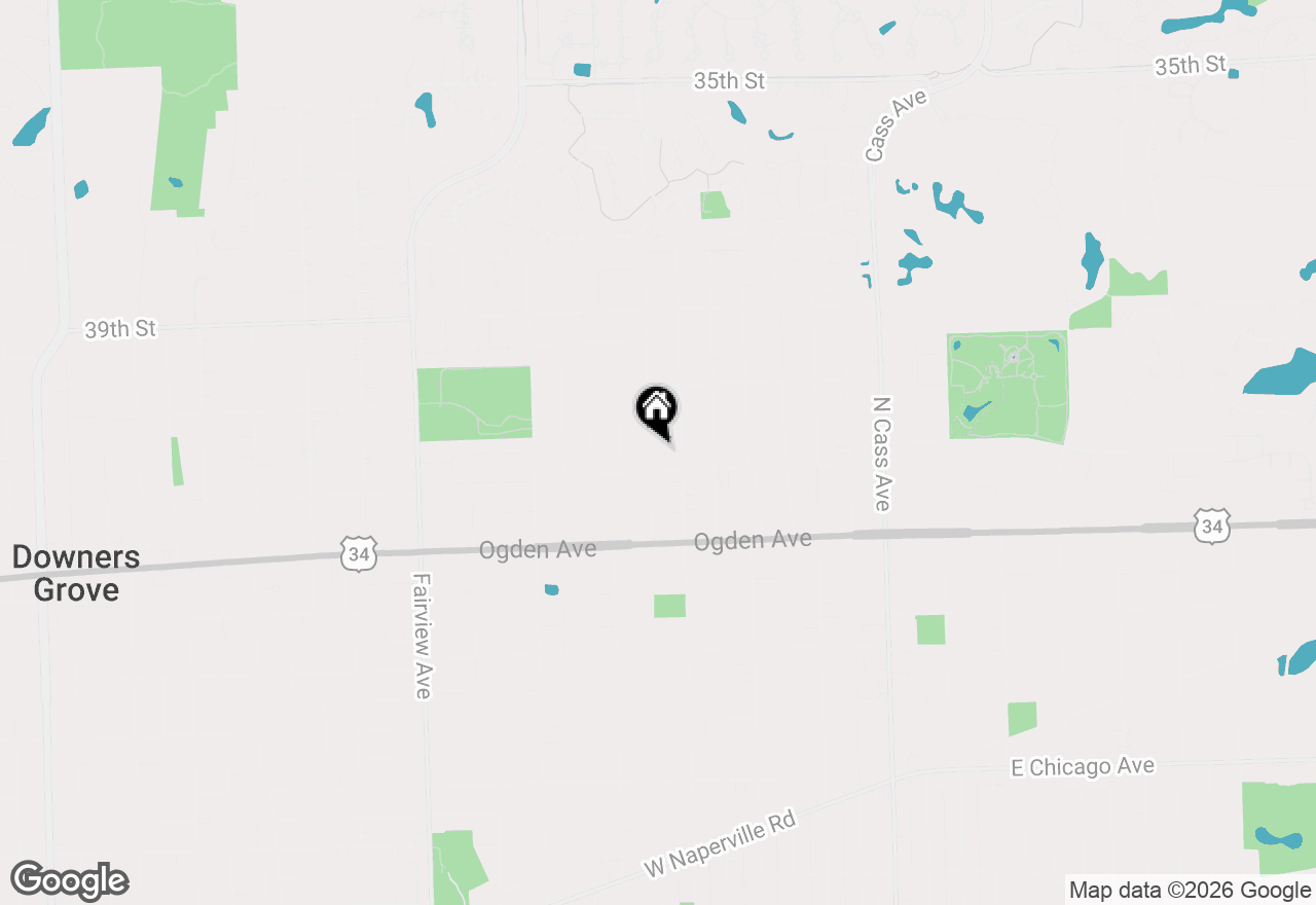 Map of 4029 Williams Street, Downers Grove, IL 60515
