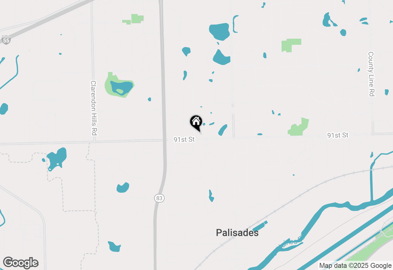 Map of 10S365 Skyline Drive, Burr Ridge, IL 60527