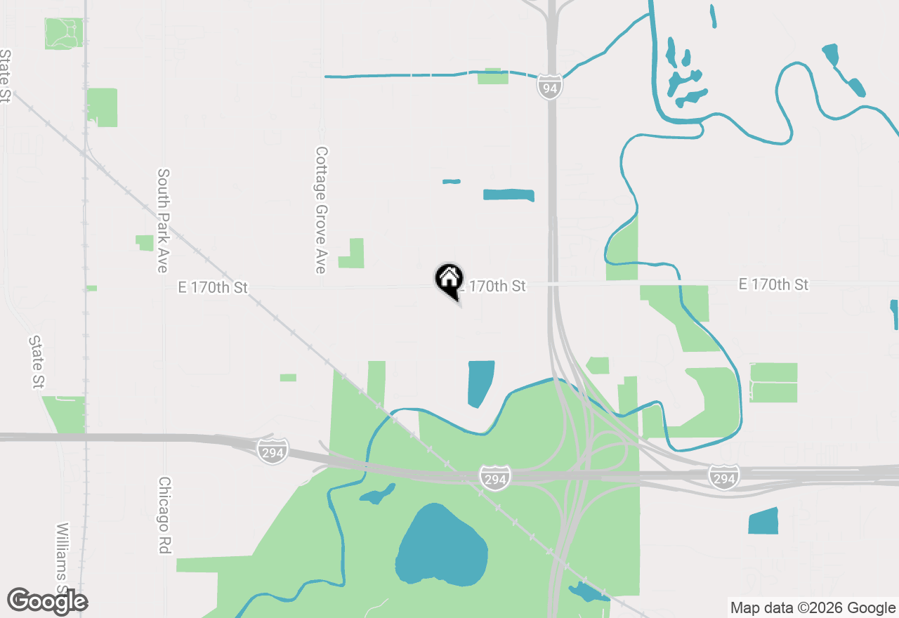 Map of 17032 University Avenue, South Holland, IL 60473