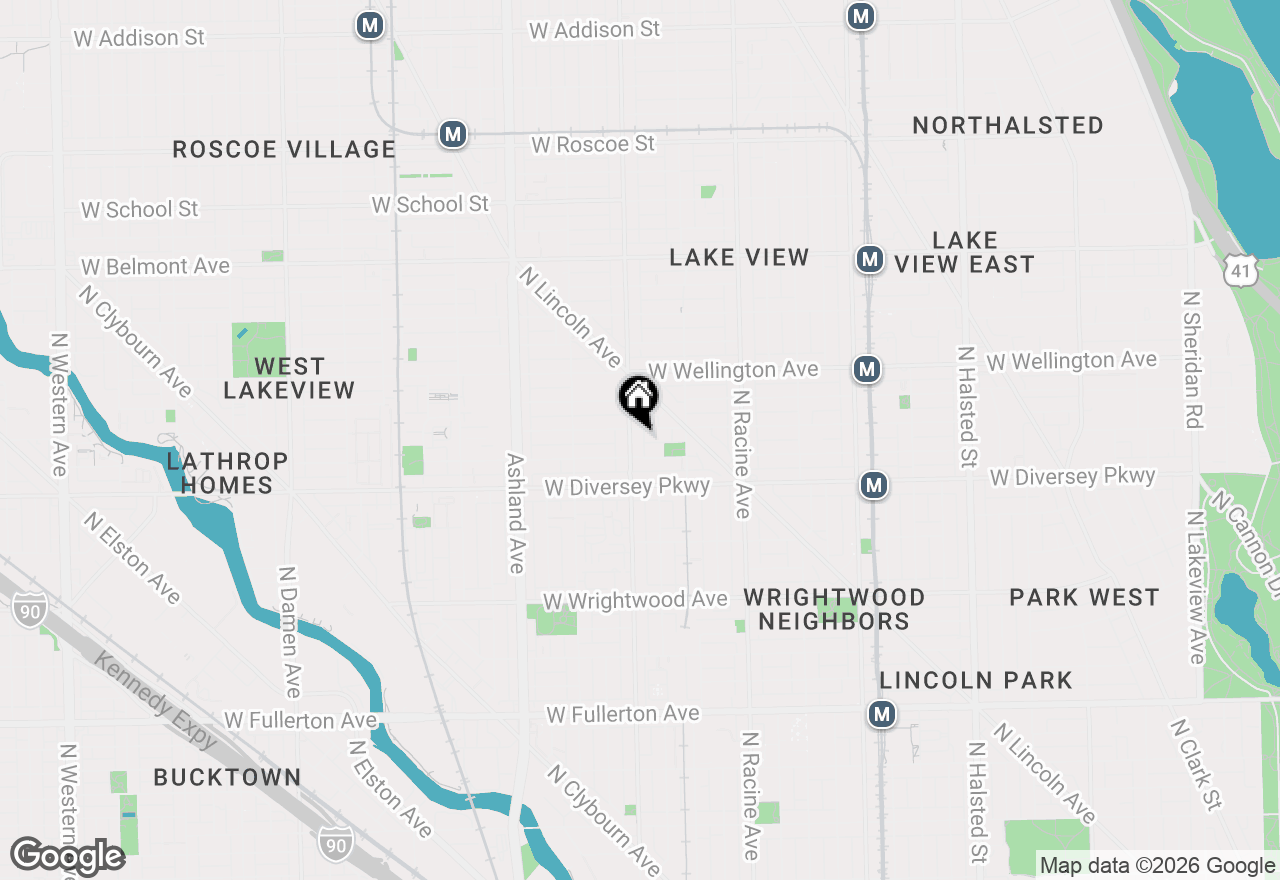 Map of 2851 N Southport Avenue #D, Chicago, IL 60657