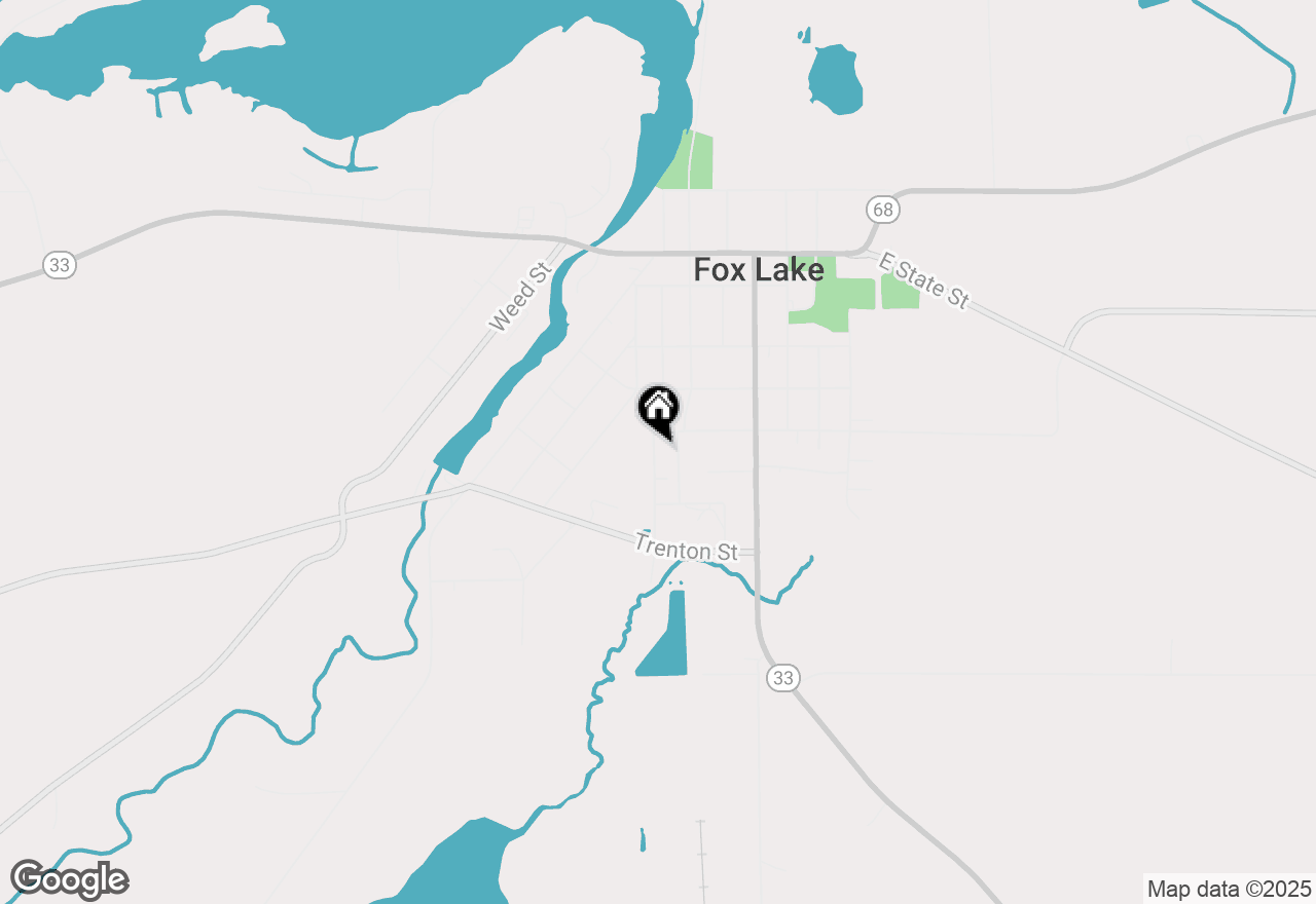 Map of 204 Rosedale Avenue, Fox Lake, WI 53933