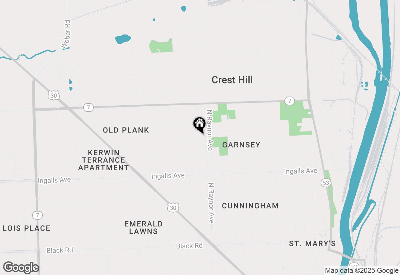 Map of 901 Norley Avenue, Joliet, IL 60435