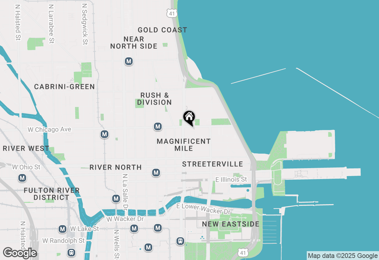 Map of 161 E Chicago Avenue #53H, Chicago, IL 60611