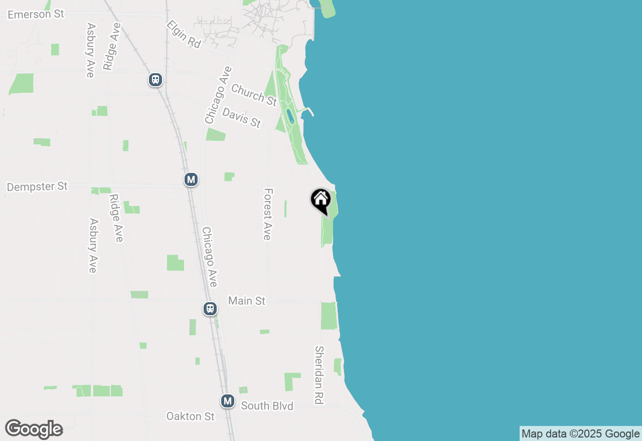 Map of 1020.5 Lake Shore Boulevard #COACH-HOUSE, Evanston, IL 60202