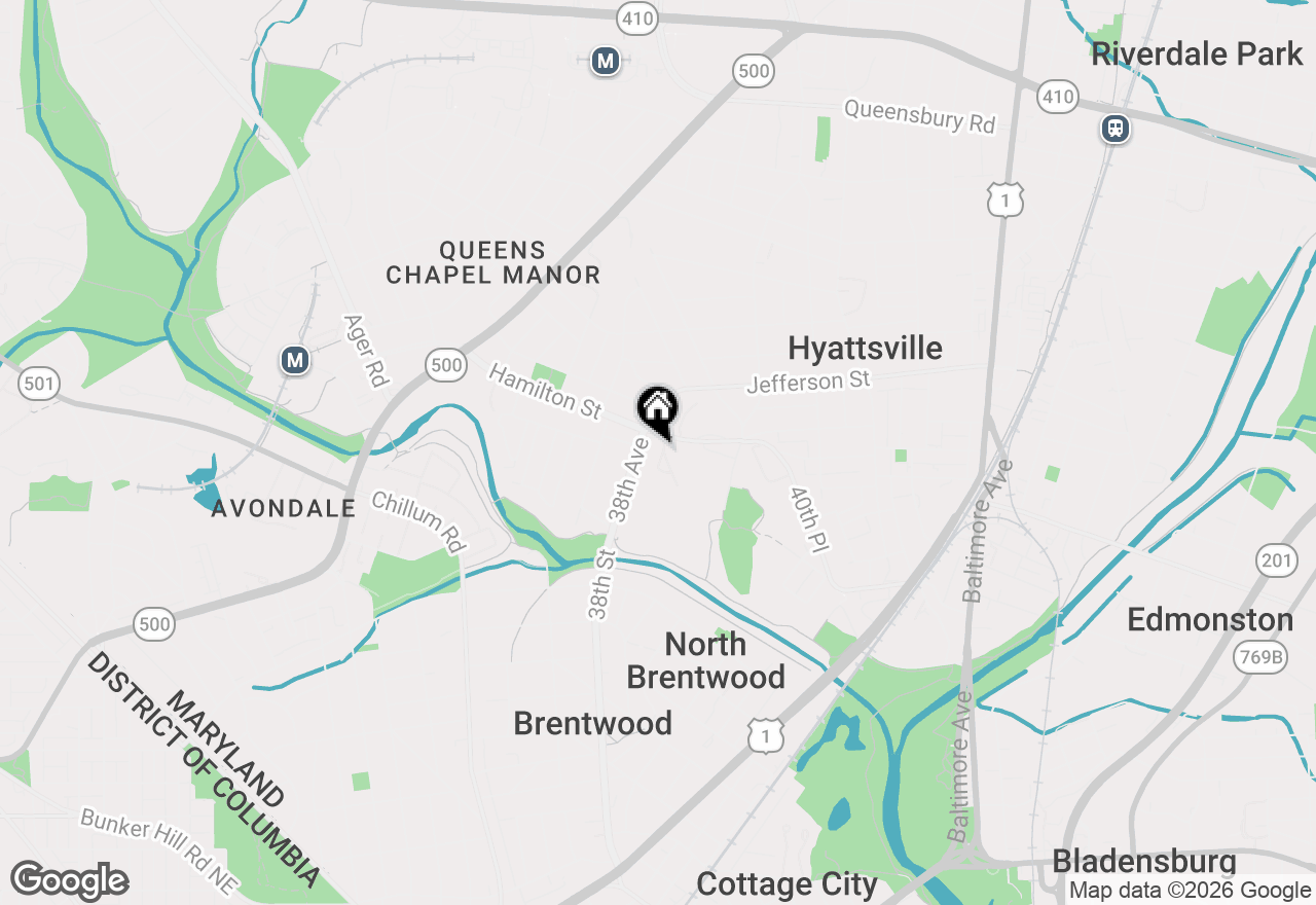 Map of 3823 Hamilton Street #B-204, Hyattsville, MD 20781