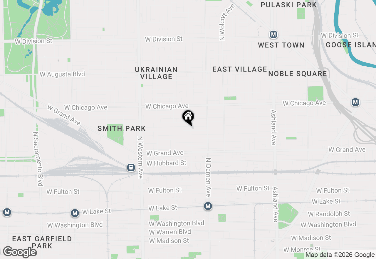 Map of 2106 W Erie Street #1E, Chicago, IL 60612