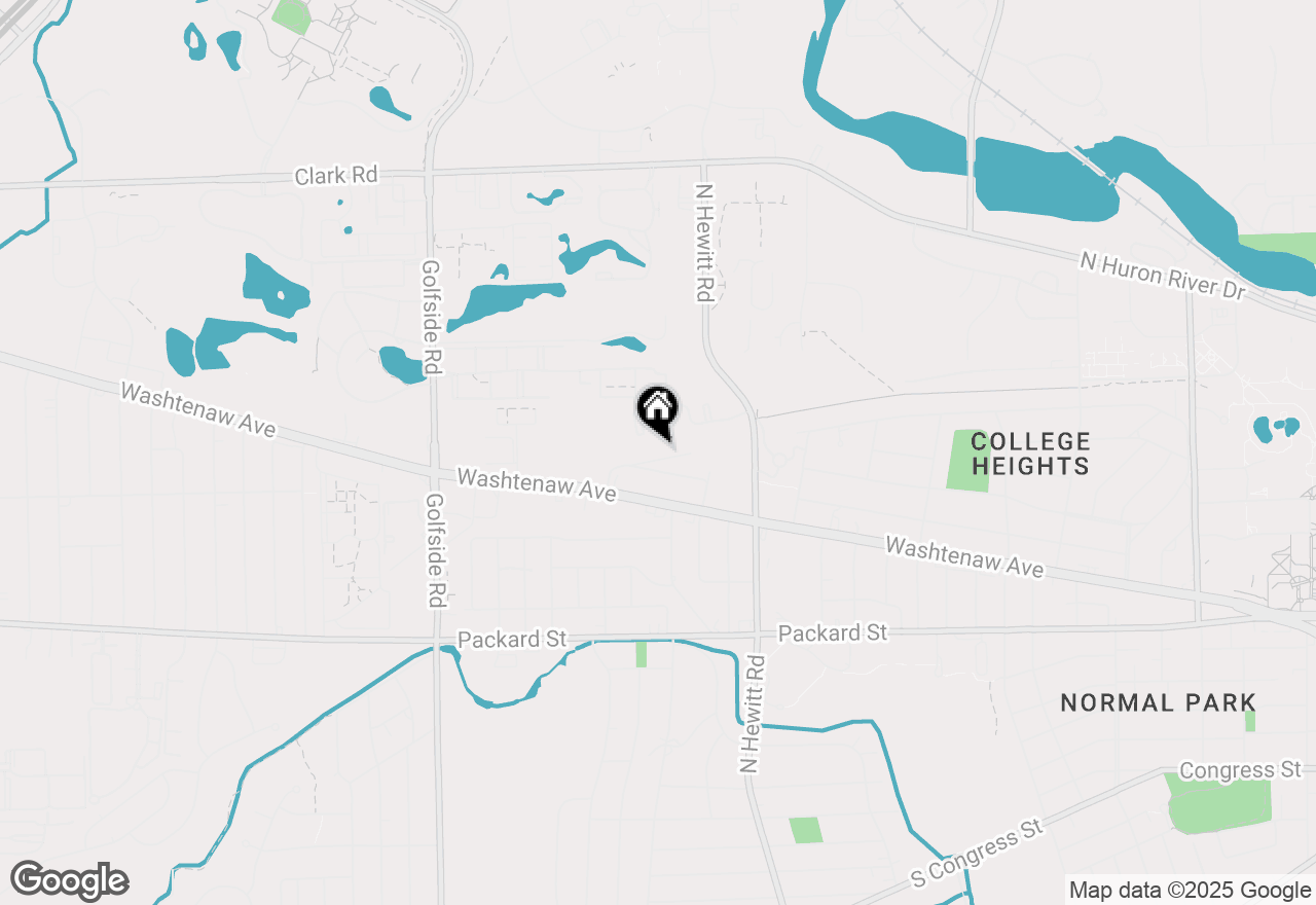 Map of 2564 Collegewood Street, Ypsilanti, MI 48197