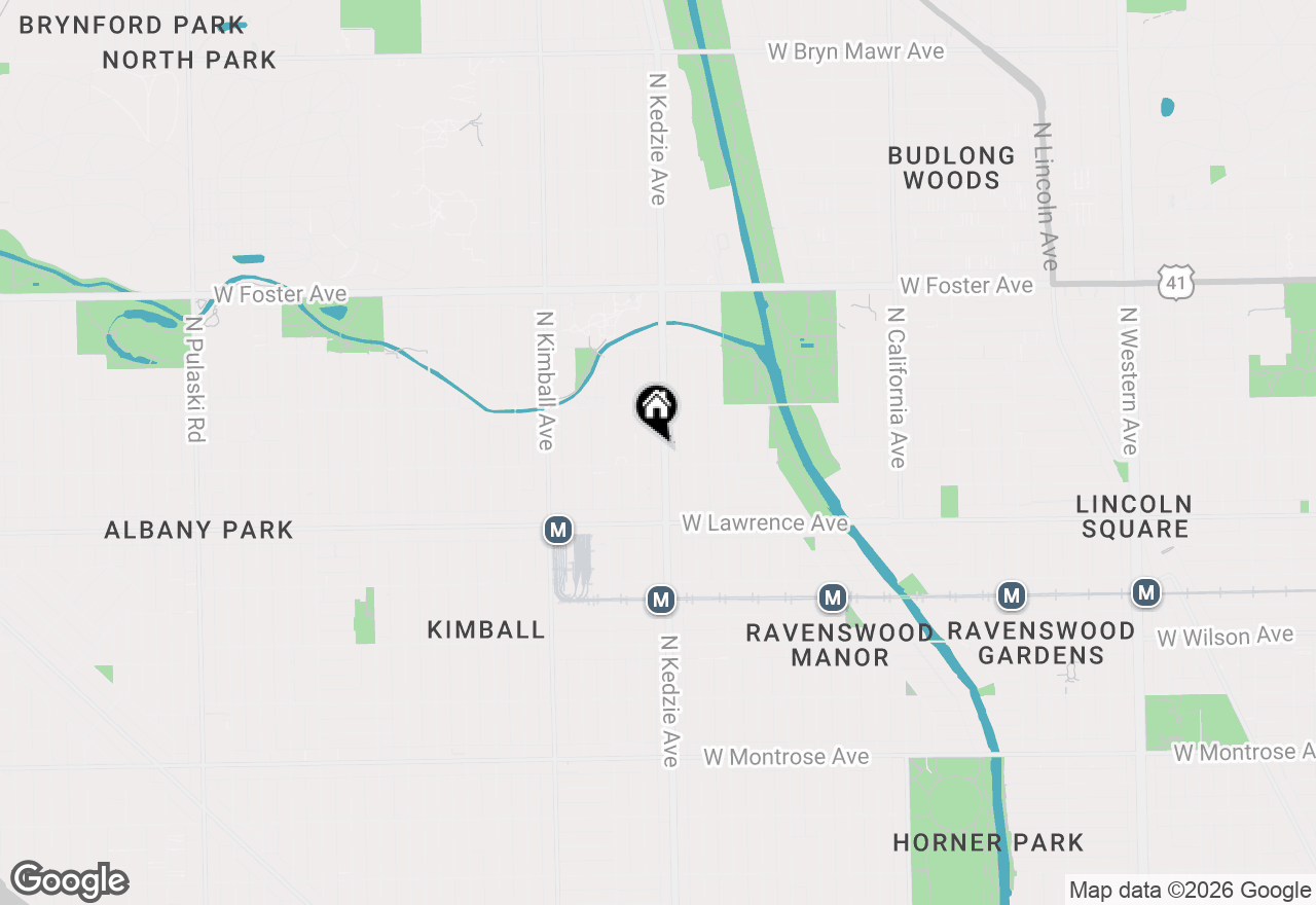 Map of 4912 N Kedzie Avenue #1W, Chicago, IL 60625