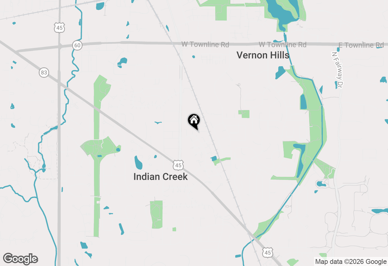 Map of 233 Winfield Court #233, Vernon Hills, IL 60061