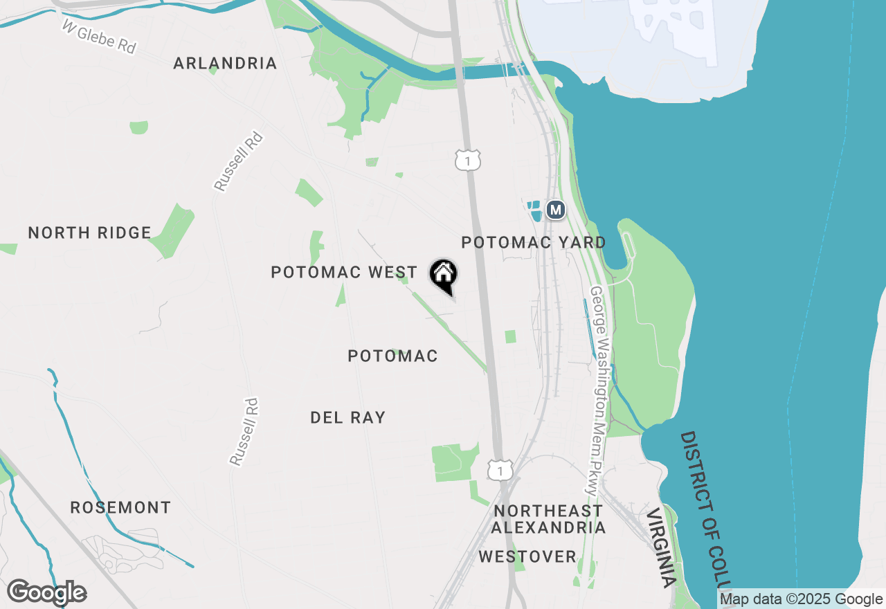 Map of 2608 Fall Line Street, Alexandria, VA 22301