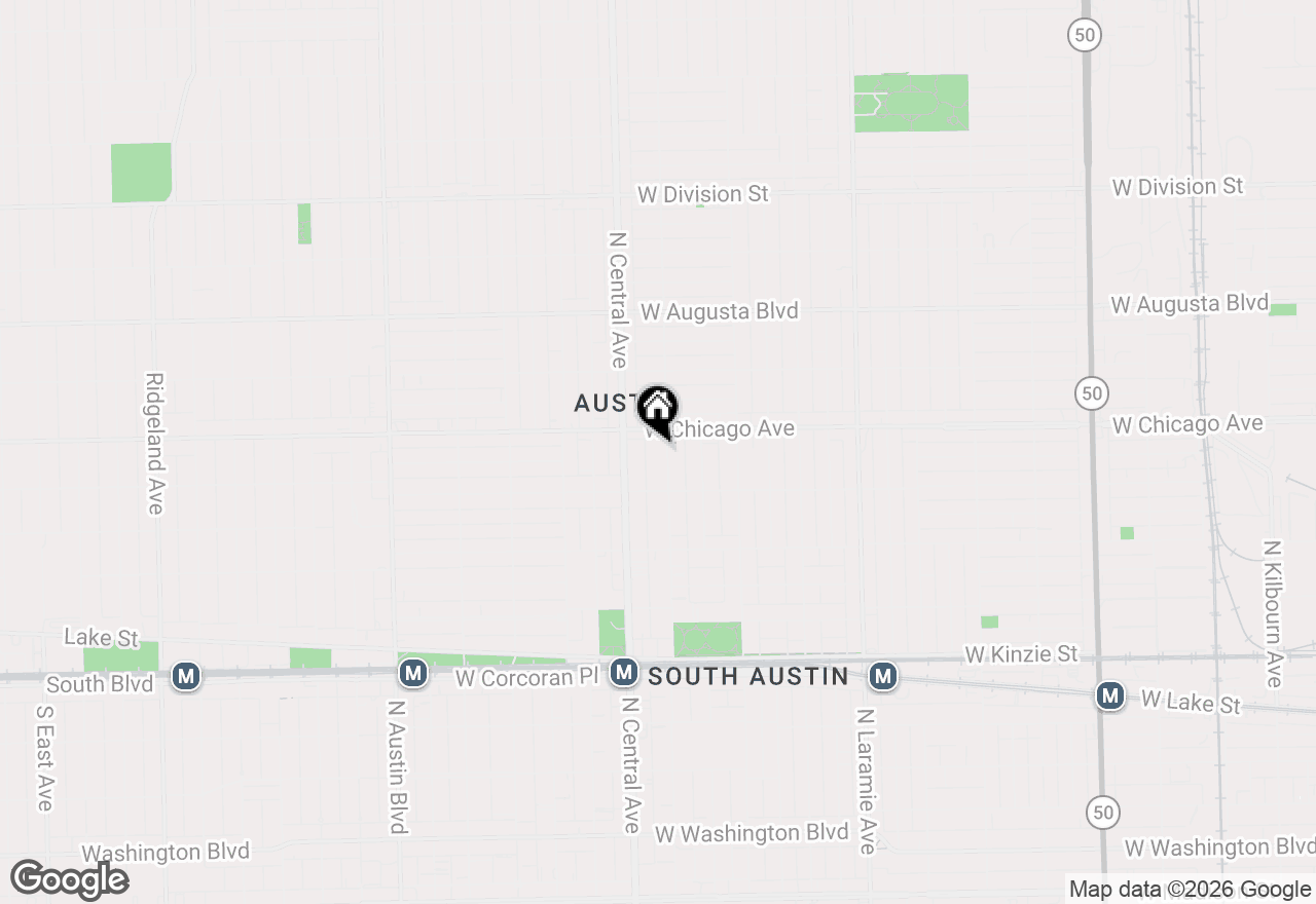 Map of 736 N Pine Avenue, Chicago, IL 60644
