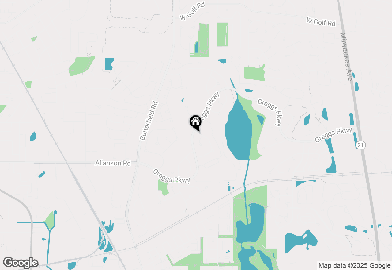 Map of 1736 Pebble Beach Way, Vernon Hills, IL 60061