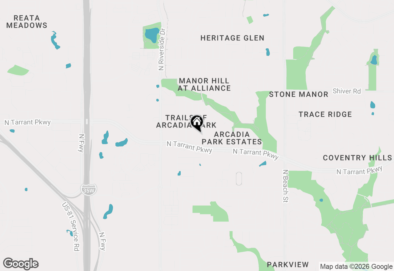 Map of 8537 Muir Drive, Fort Worth, TX 76244