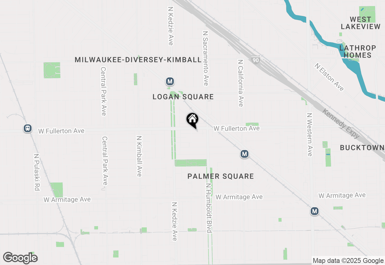 Map of 2337 N Albany Avenue #3, Chicago, IL 60647