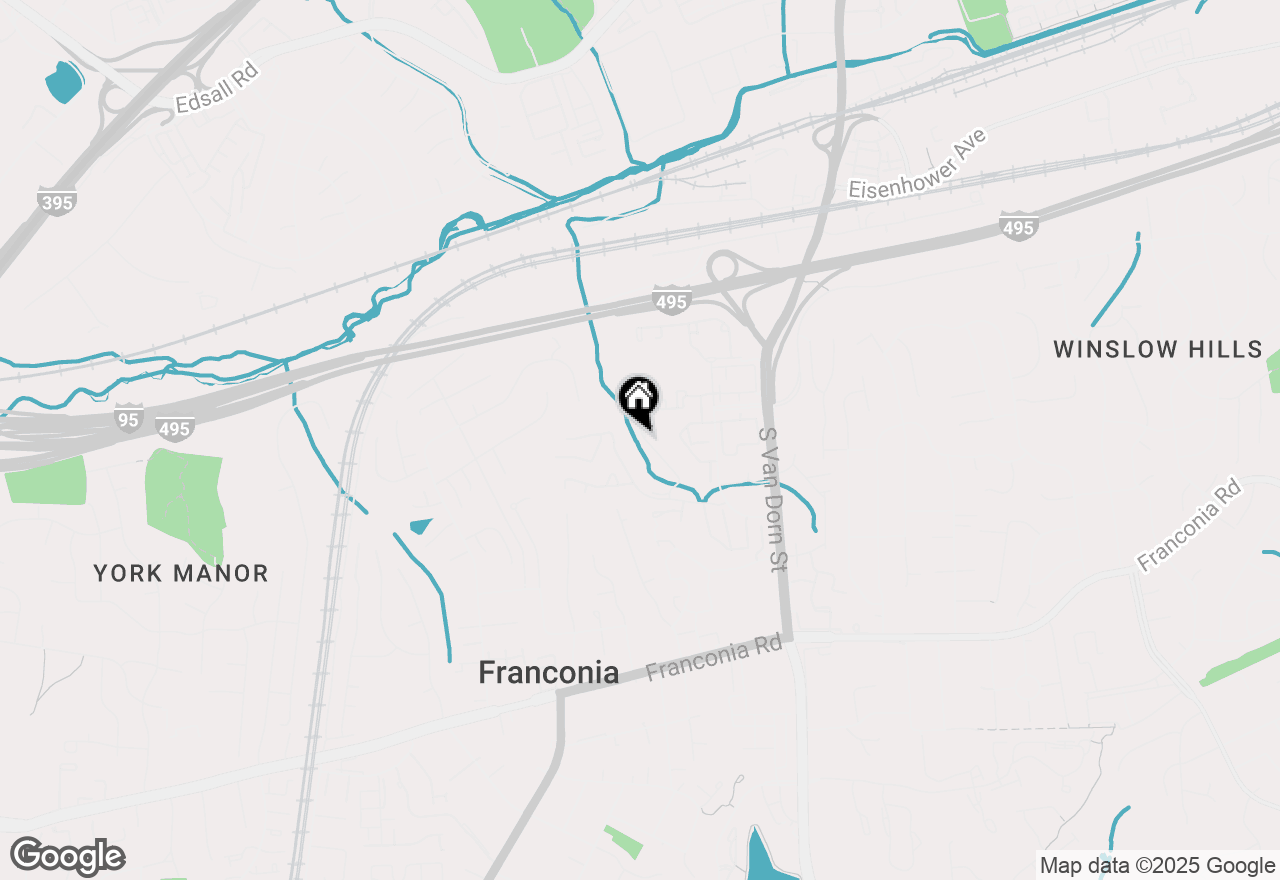 Map of 5880 Langton Drive, Alexandria, VA 22310