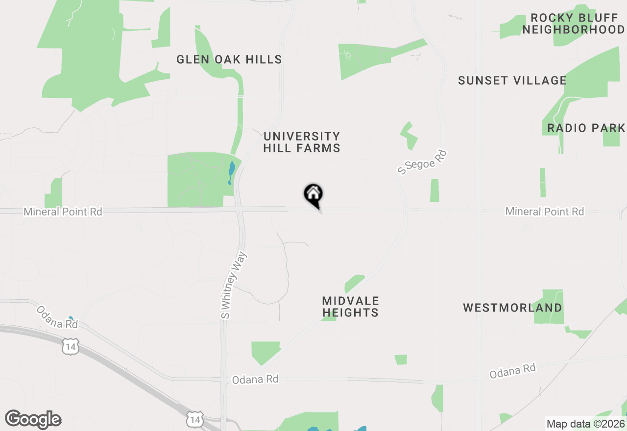 Map of 5101 Mineral Point Road #8, Madison, WI 53705