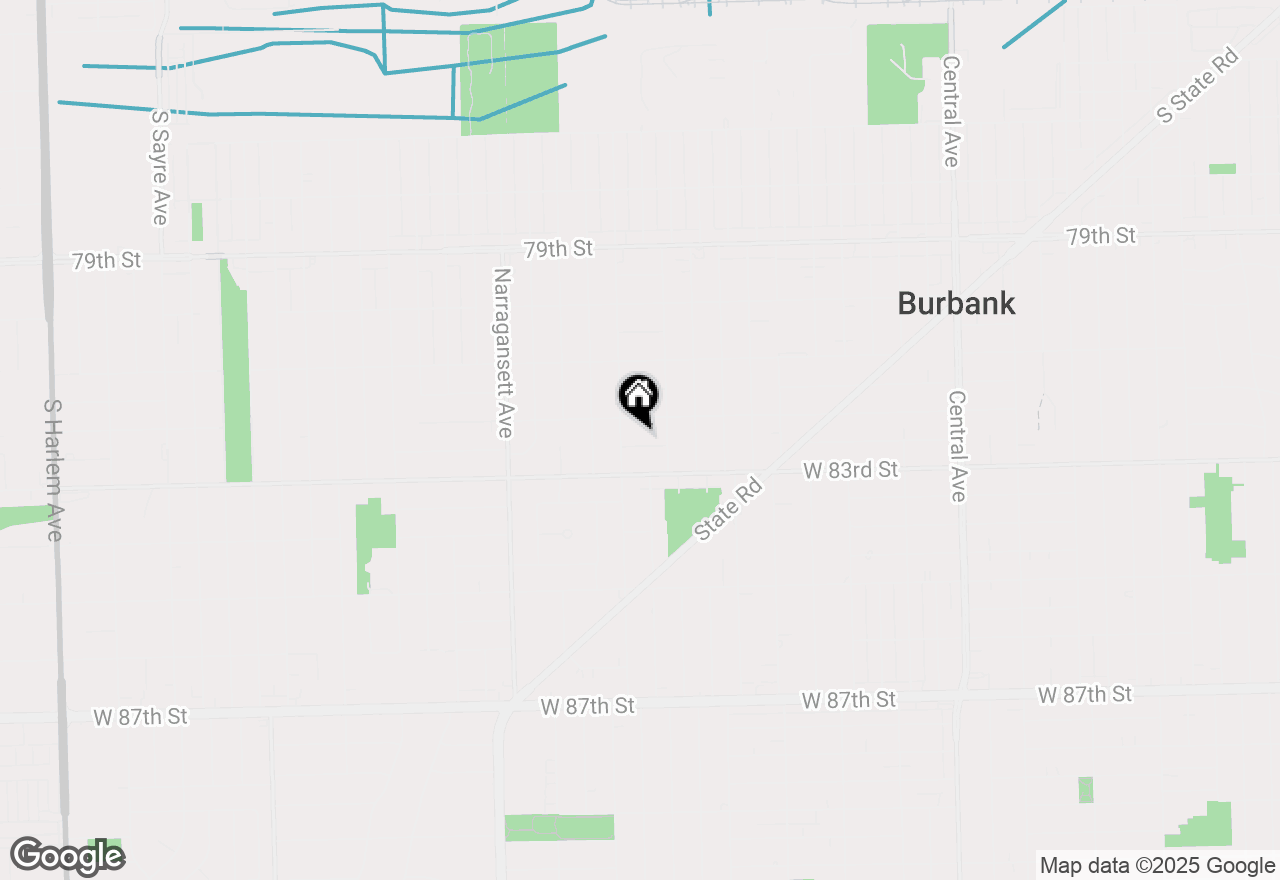 Map of 6126 W 82nd Place, Burbank, IL 60459