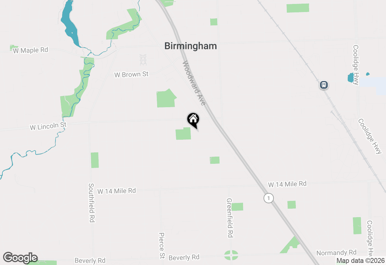 Map of 631 Humphrey Avenue, Birmingham, MI 48009