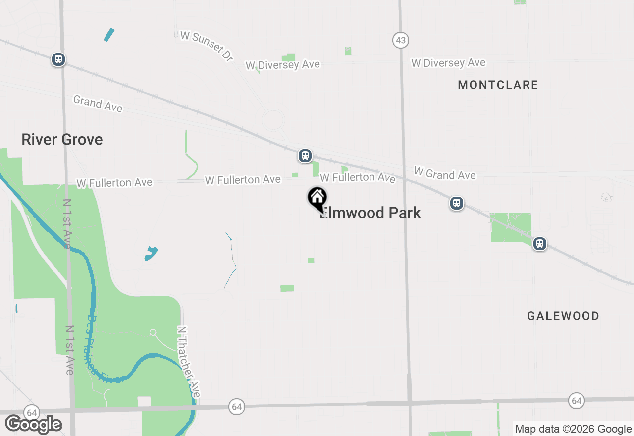 Map of 2230 N 75th Avenue, Elmwood Park, IL 60707