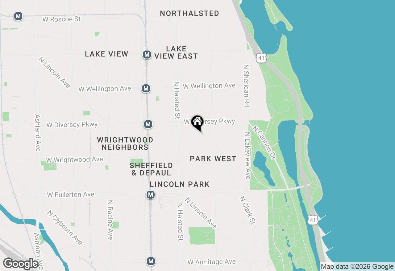 Map of 2679 N Orchard Street #PHS, Chicago, IL 60614
