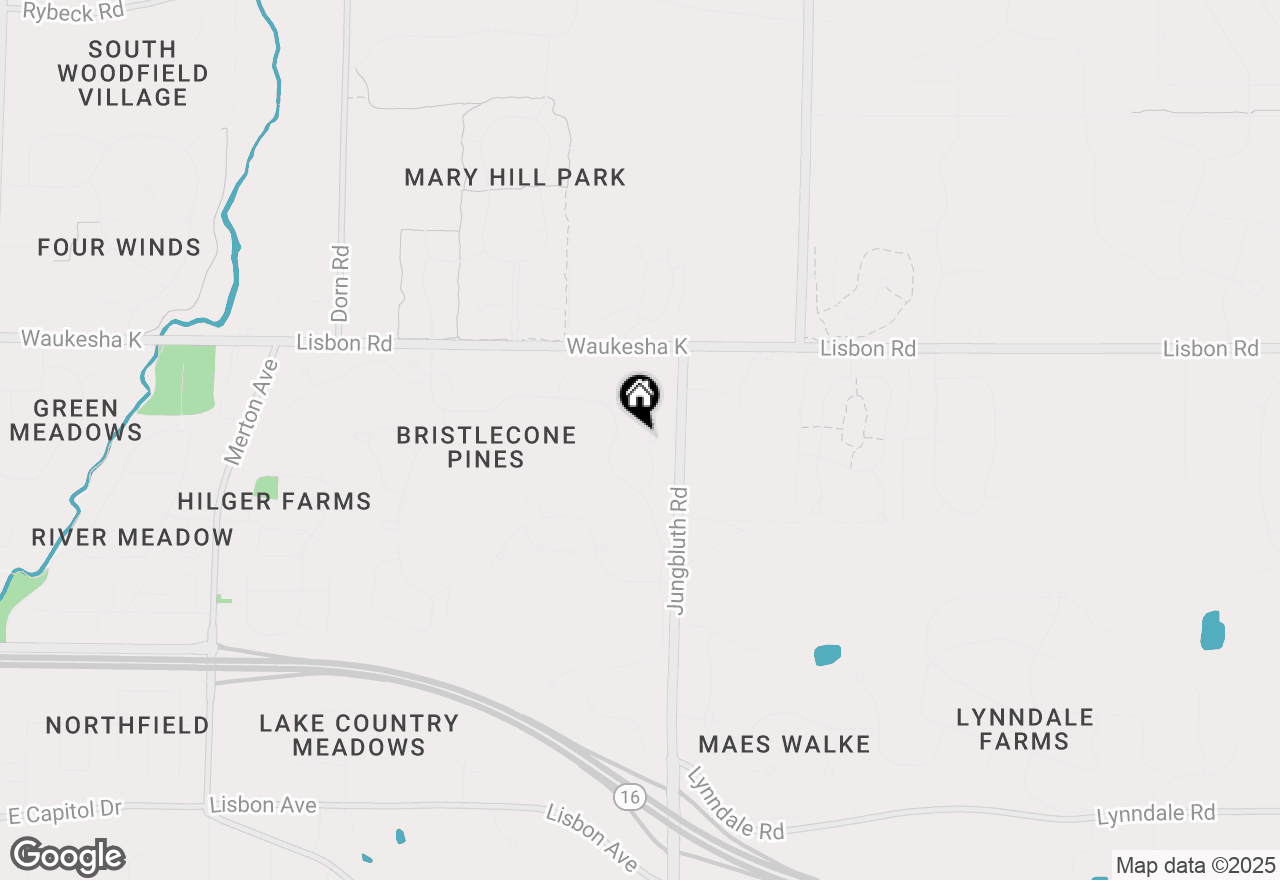 Map of 903 N Bluespruce Cir, Hartland, WI 53029