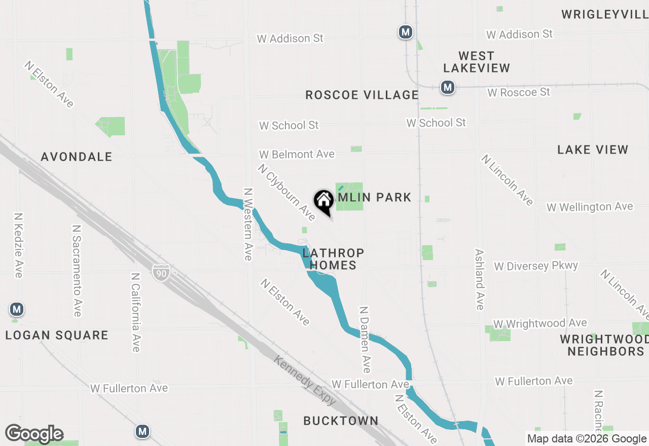 Map of 2935 N Clybourn Avenue #405, Chicago, IL 60618