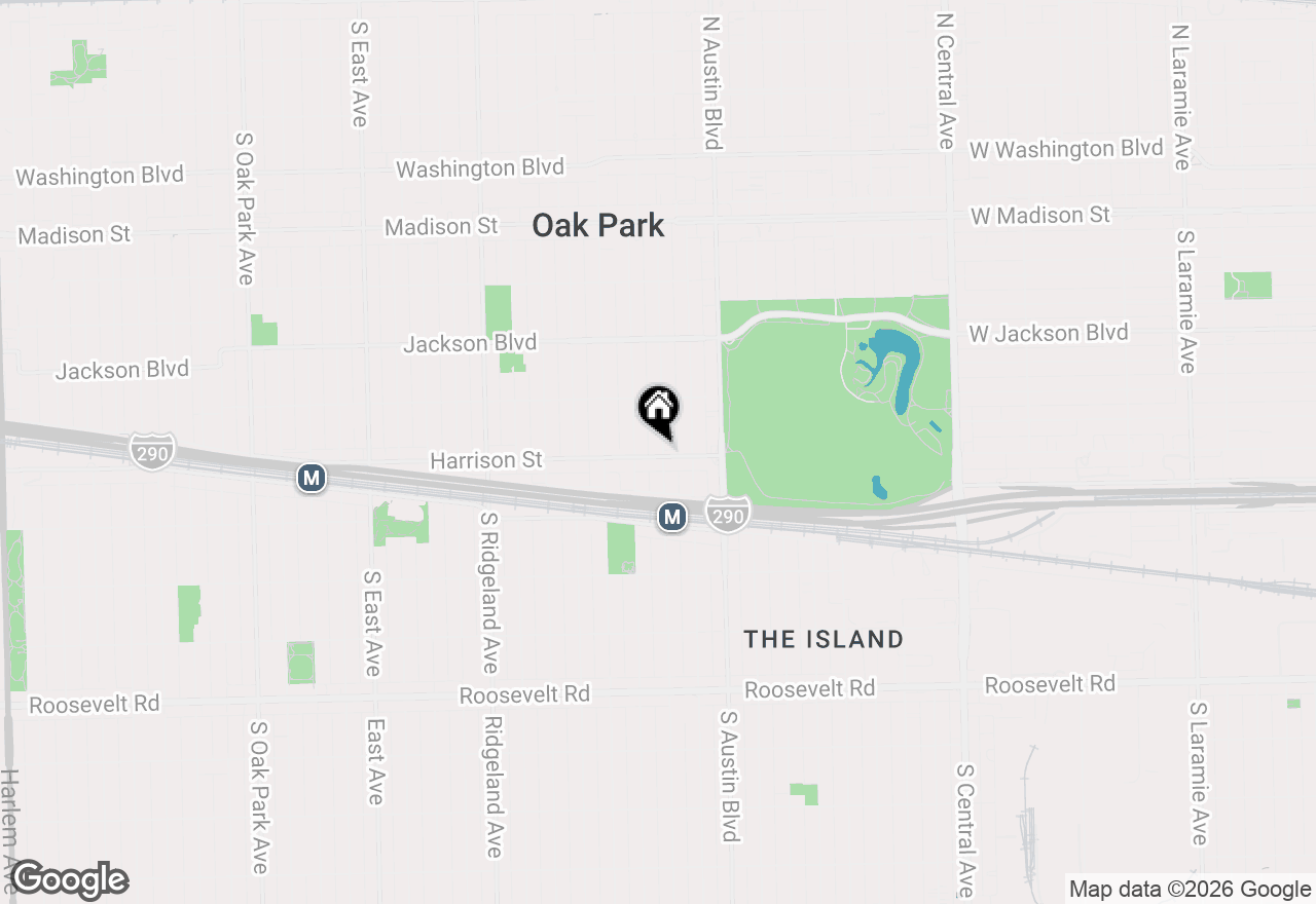 Map of 845 Lyman Avenue #2S, Oak Park, IL 60304