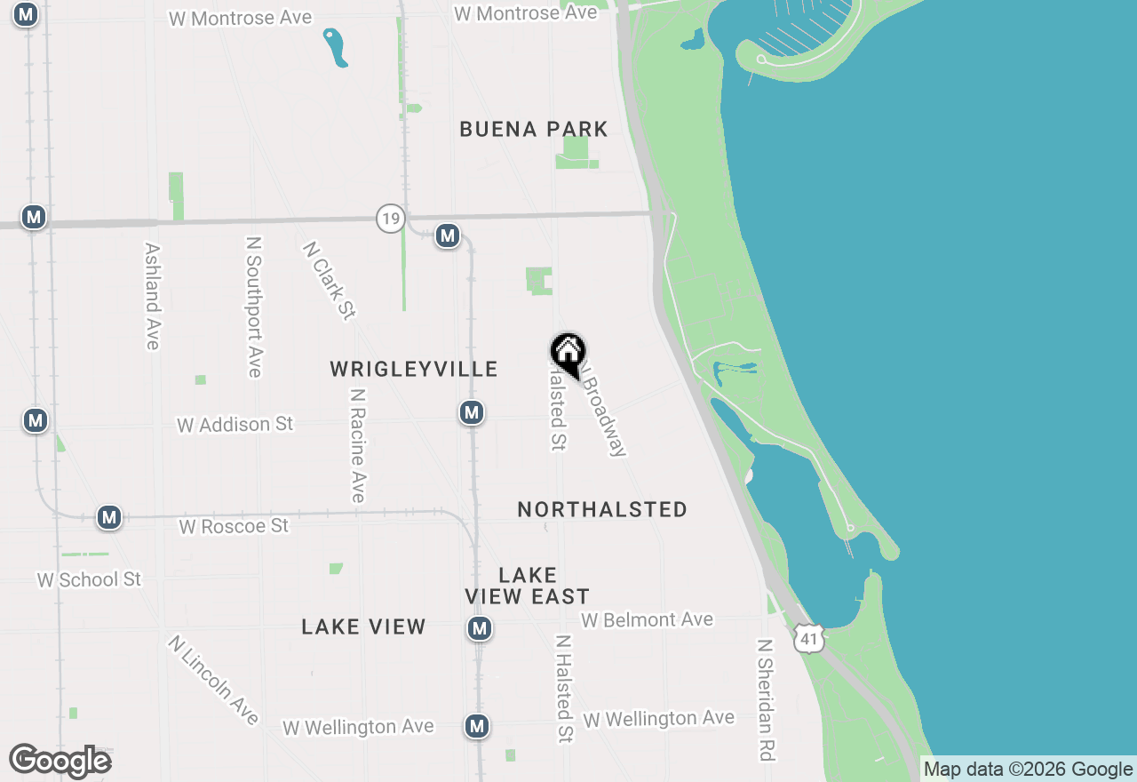 Map of 3631 N Halsted Street #412, Chicago, IL 60613