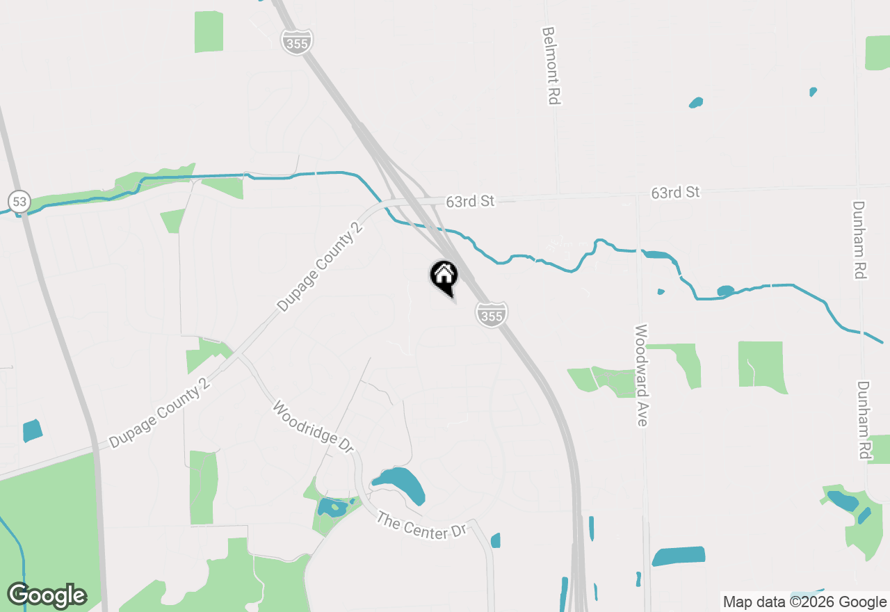 Map of 2534 Leander Court, Woodridge, IL 60517