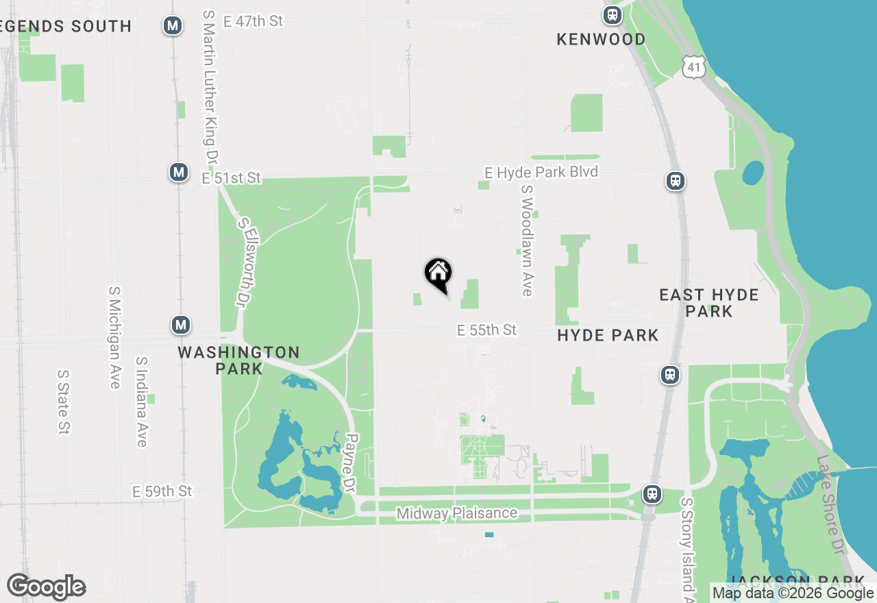 Map of 941 E 54th Place #1, Chicago, IL 60615
