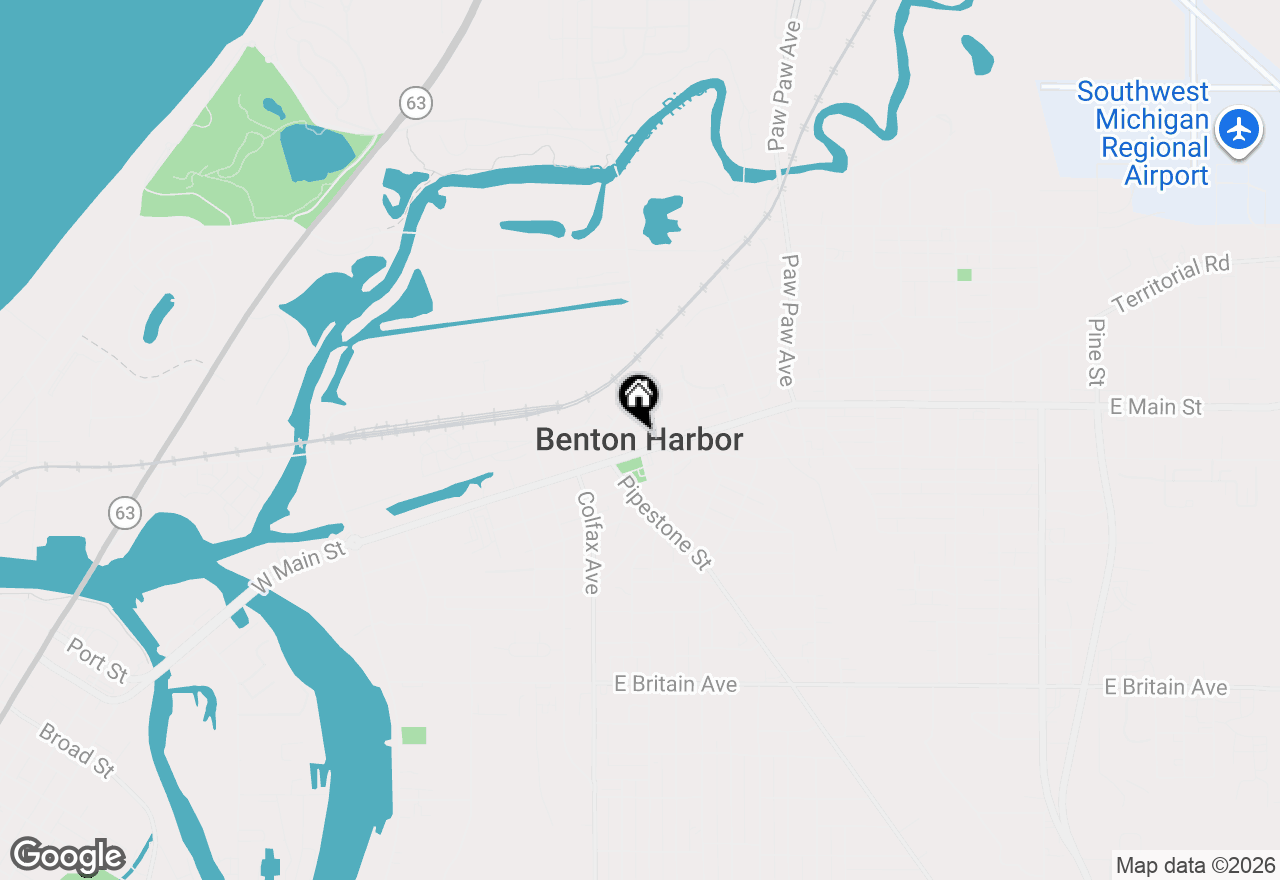 Map of 708 Mcalister Avenue, Benton Harbor, MI 49022