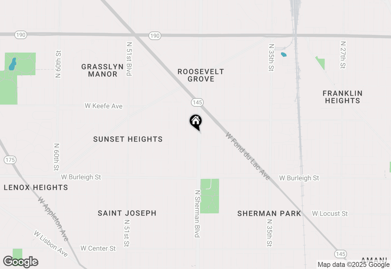 Map of 3323 N Sherman Blvd, Milwaukee, WI 53216