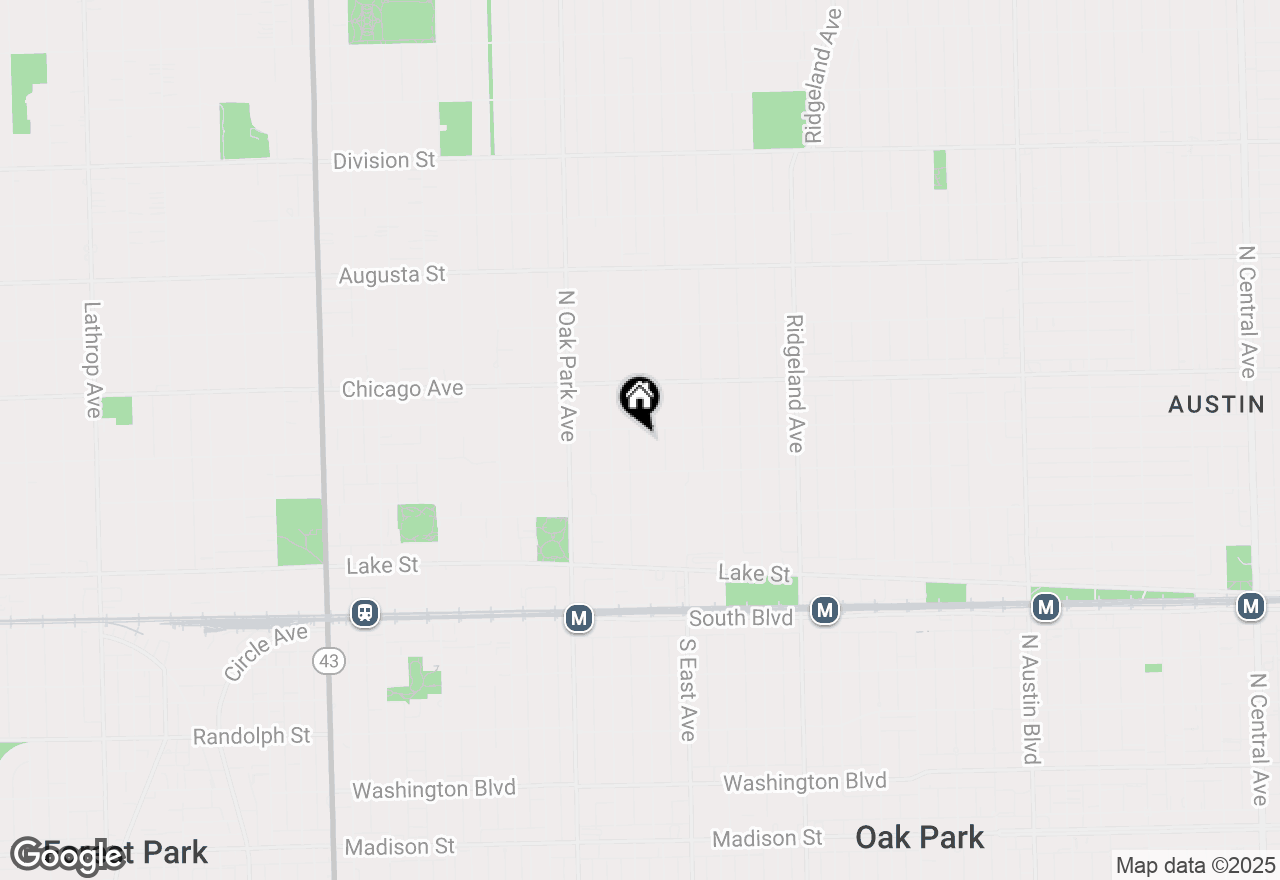 Map of 325 Linden Avenue, Oak Park, IL 60302