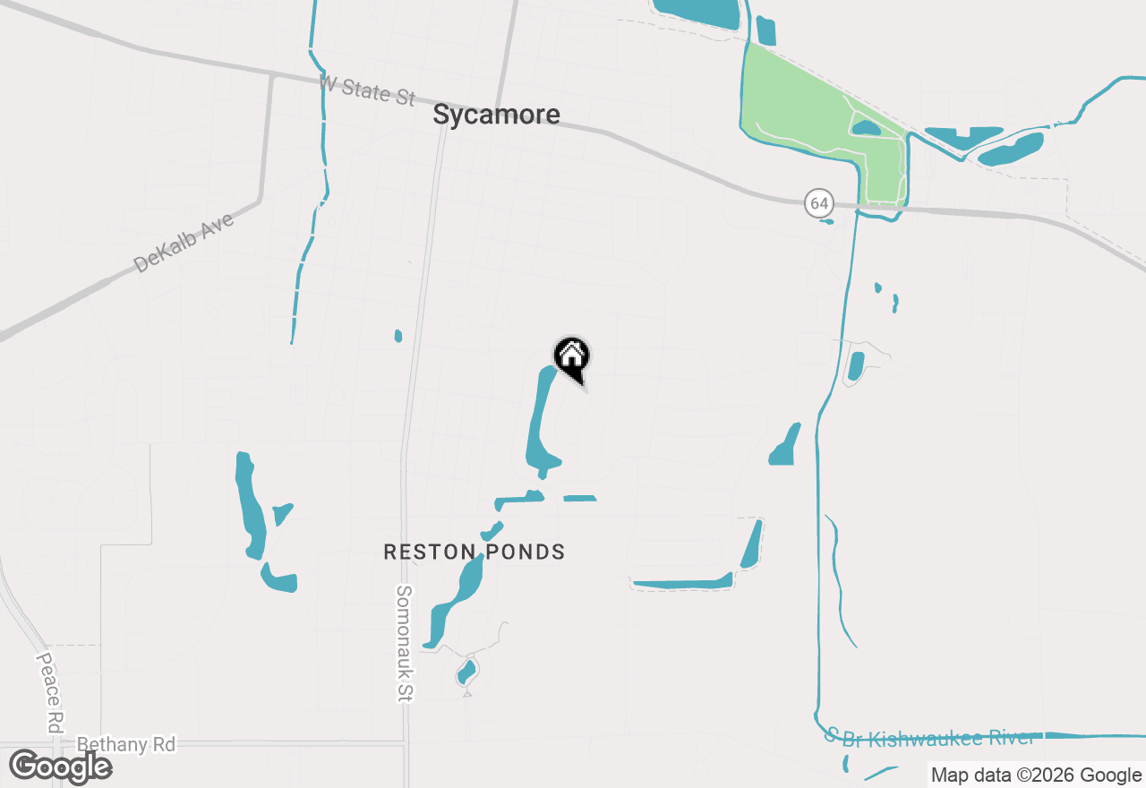 Map of 922 Nottingham Road, Sycamore, IL 60178