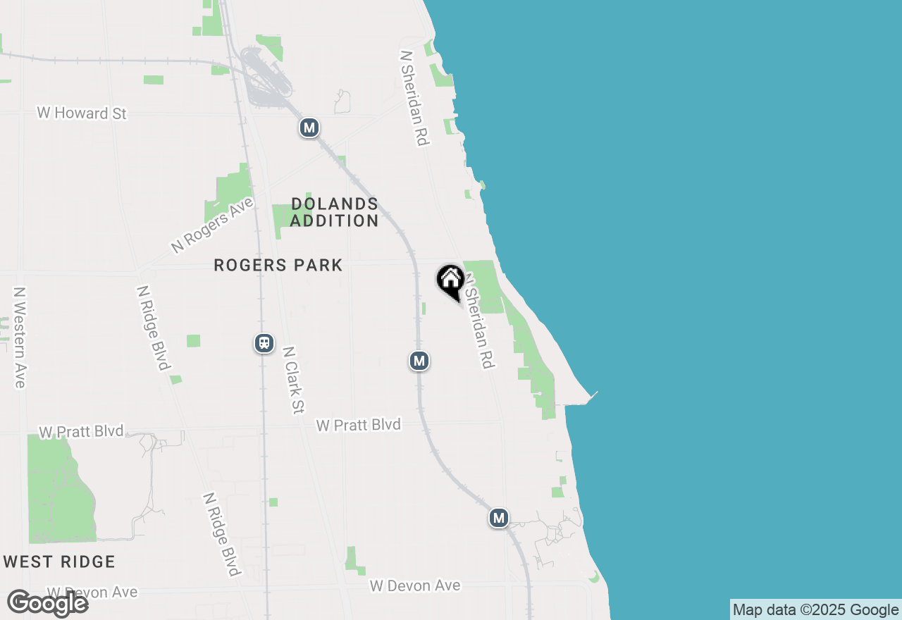 Map of (Address confidential), Chicago, Illinois 60626