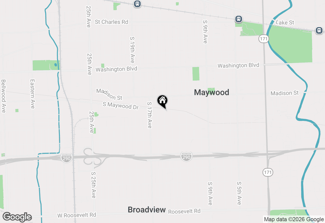 Map of 1200 S 15th Avenue, Maywood, IL 60153