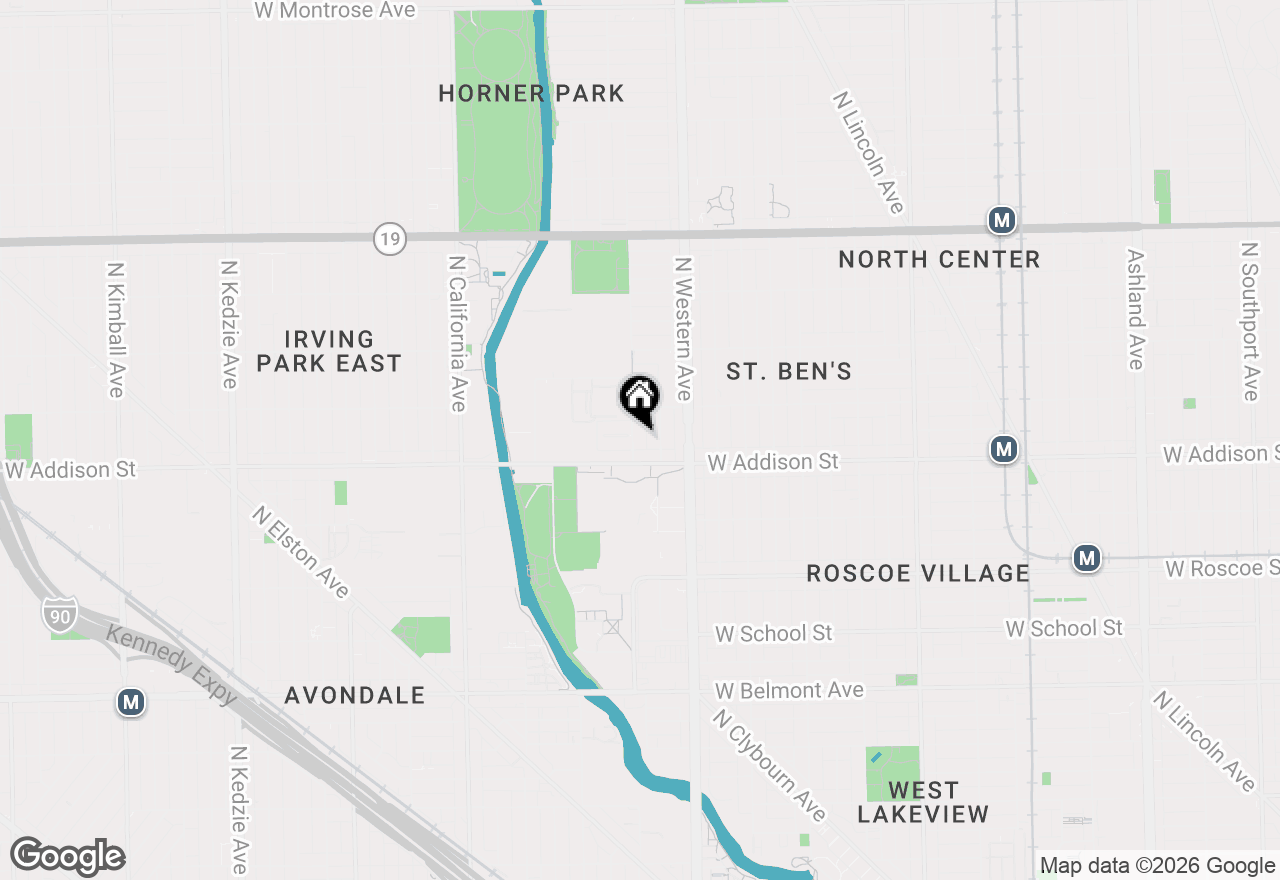Map of 3625 N Campbell Avenue, Chicago, IL 60618